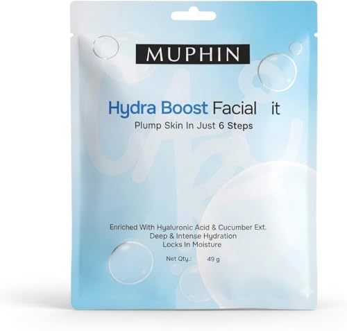 Image of Hydro Boost Facial Kit | Plump Skin In 6 Steps | With Hyaluronic Acid & Cucumber Extract | Deeply Hydrates & Nourishes | 49g