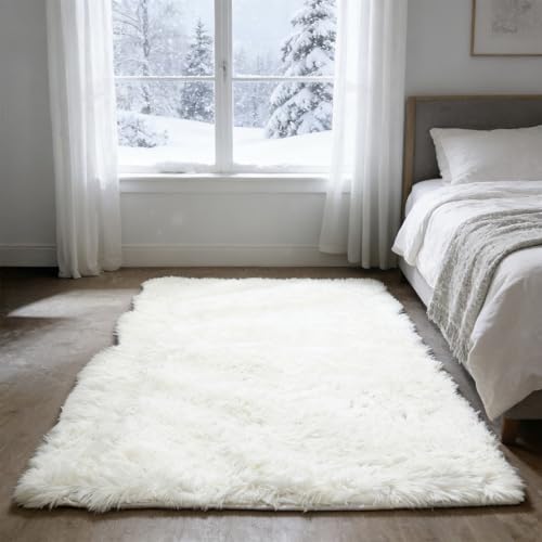 Tapis de salon antidérapant blanc pour éviter les glissades - 2
