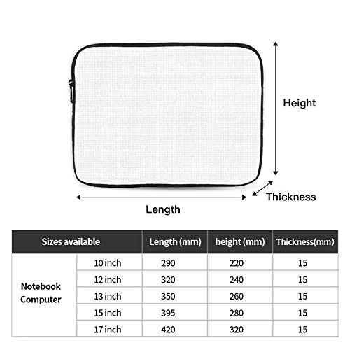 Solid Color White Laptop Sleeve Case 17 Inch Suitable for Notebook Computer Tablet Traveling Carrying Simple Case4