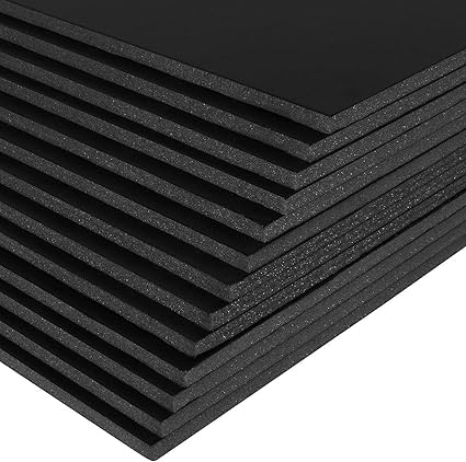 A1 A2 A3 A4 A5 Foam Board - Black (Pack of 10) - Black -Foam Core Polystyrene - Photo Foam Board - for Presentation Mounting Arts & Crafts (Black A2)