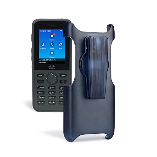 Étui holster pour Cisco 8821 bleu avec clip rotatif 360