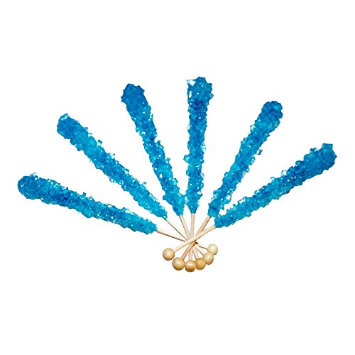 Extra Large Rock Candy Sticks: 48 Red - White - Blue Rock Candy Sticks - Usa - Individually Wrapped For Party Favors, Candy Buffet, Showers, Receptions, Old Fashioned Espeez Bulk Candy On A Stick #TOP5
