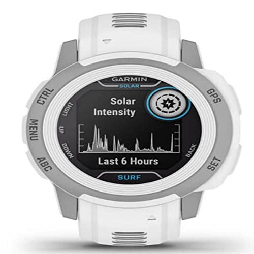 Image of Garmin Instinct 2S SOLAR SURF, Smaller Rugged Surf Smartwatch with Tide Data, Dedicated Surfing Activity Features and Solar Charging, Ericeira