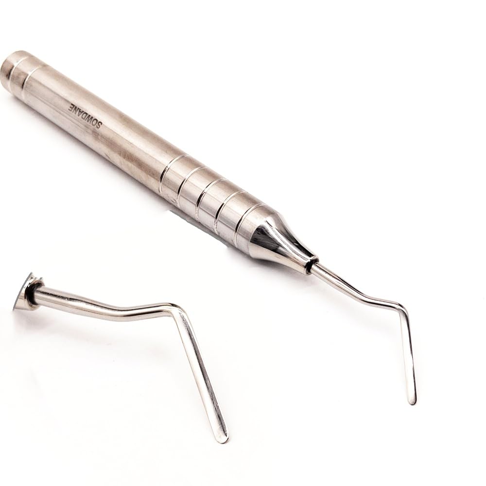 Dental Flex Periotome Power Tooth Extraction Set Tooth Extraction Screw Elevator Flexible Periodontal Dental Instruments (1 piece C)