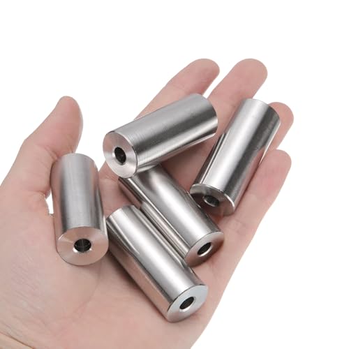 QUARKZMAN 10 Stück Edelstahl Abstandshalter 1/4 Bohrung x 3/4 AD x 1-3/4 Länge Schraube Buchse Glatte Oberfläche Rund Metall Distanzhülsen für M6 Schrauben Bolzen und Stangen
