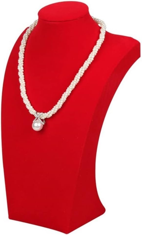 ネックレスディスプレイバストネックレス収納ボックス マネキンスタンドネックレス ペンダントジュエリーツリー整理 (サイズ : H34