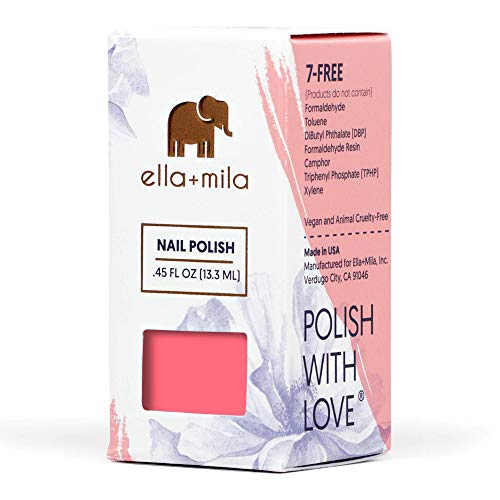 Ella+Mila Nail Polish, Bonbon Collection - Sweet Tooth - Long-Lasting & Chip Resistant Formula (0.45 Fl Oz Each) #TOP4