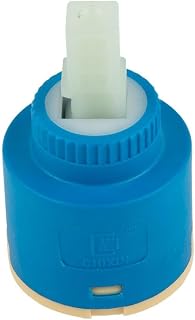 Carrete de repuesto de cartucho de disco de cerámica, núcleo de válvula mezcladora de 35 mm o 40 mm para reparación de grifos de lavabo de cocina y baño, carcasa de plástico azul (35)