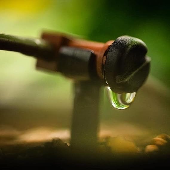 Blumat 50 Distributor Drippers with 10 End Pieces to Attach to Watering System Parts | Water Evenly Garden, Balcony Plants (50 Pieces, 10 End Pieces)