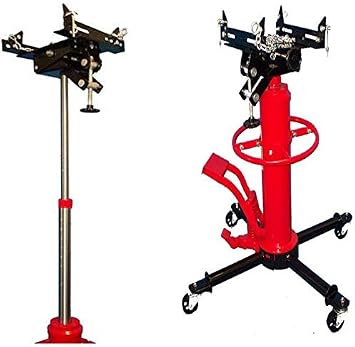1/2 Ton 2 Stage Telescoping Transmission Jack 1000 Lbs Cap Max Lifting 73-5/8 inch
