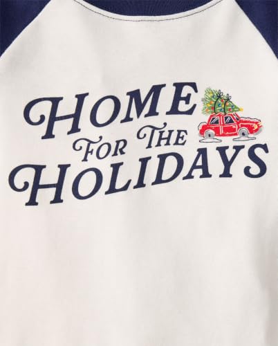 Image of The Children's Place Family Matching Holiday Long Sleeve Pajama Sets, Cotton