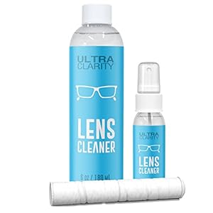Ultra Clarity Powered by Nano Magic Eyeglass Lens Cleaning Spray 7oz Value Pack | 1oz Spray, 6oz Refill, Microfiber Cloth | for Glasses, Phone, Electronic Screens, Optic Surfaces, Coated Surfaces