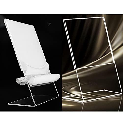 Naisfei 8xA6 Clear Acrylic Menu Holder Stand - Restaurant Cafe Bar Countertop Sign & Leaflet Display for Food Truck Takeaway, Retail - Image 4