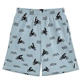 foixnub Casual Athletic Shorts Silhouette Dirt Bike Racer Checke Flag 7-15Y