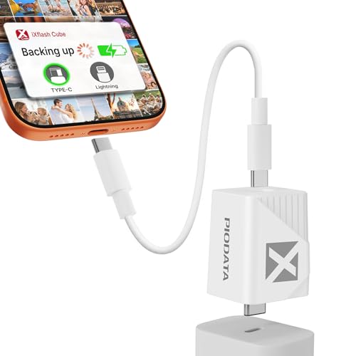 Appareil de stockage de photos 512 Go pour iPhone avec sauvegarde automatique USB type C
