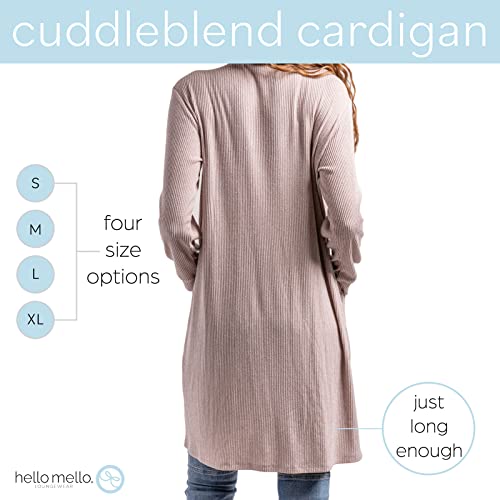 Hello Mello Lounge Cardigan Classic Soft Lightweight Open Front Sweater for Women, Girls4