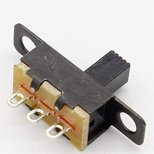 Mini interrupteur à glissière SPDT 5V 0.3A noir pour circuits électroniques et maquettes, x20