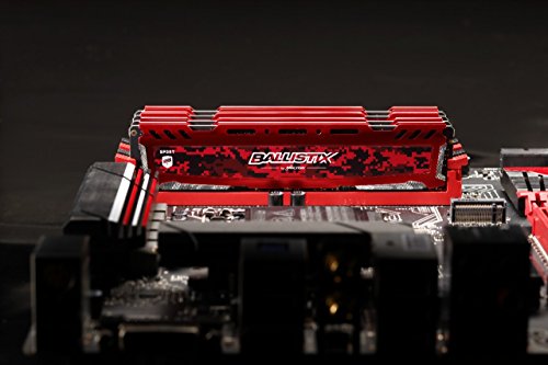 Image of Ballistix Sport LT 8GB Single DDR4 3200 MT /s (PC4-25600) CL16 SR x8 DIMM 288-Pin Memory - BLS8G4D32AESEK (Red)