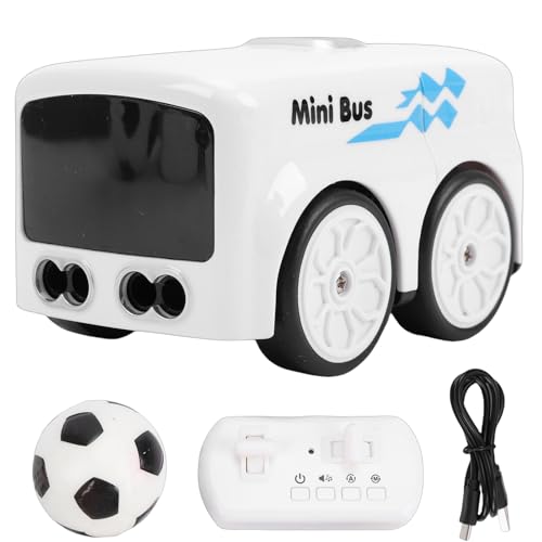 Yanmis Magic Mini RC Bus, 2026 Gesten- und Fernbedienungs-Smart-Sensor-Auto, Auto-Avoidance-Line-Tracking-Desktop-RC-Fahrzeug mit LED-Ausdruckslichtern (White)