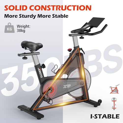 Ergometer Joroto Heimtrainer mit 150 kg Belastbarkeit und Magnetwiderstand