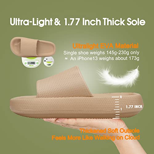 EQUICK Cloud Slides Pillow Slippers for Women and Men | Shower Slippers Bathroom Sandals | Ultra Soft | Cushioned Thick Sole | Indoor & Outdoor4