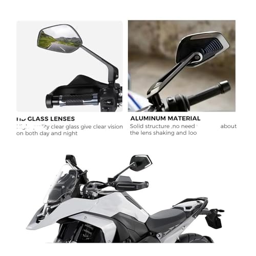 Espejo retrovisor lateral para solucionar puntos muertos en moto C400X y GT 4