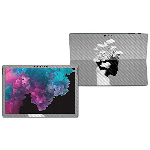 Image of MIGHTY SKINS MightySkins Carbon Fiber Skin for Microsoft Surface Pro 6 - Cloudy Day | Protective, Durable Textured Carbon Fiber Finish | Easy to Apply, Remove, and Change Styles | Made in The USA