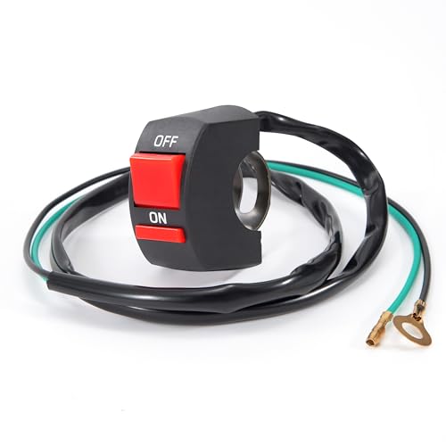 Interruptor de Palanca de Manillar Interruptor de Botón de Encendido y Apagado Interruptor de Manillar ON/Off Interruptor Botón 22mm