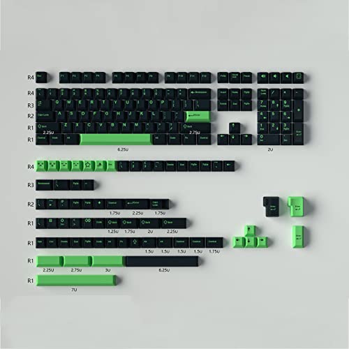 Sumgsn Custom Keyboard Keycaps 172 Keys Full Set Double Shot Wave Keycaps Cherry Profile Fit for Mechanical Keyboard ISO/ANSI Layout Cherry Mx Switches