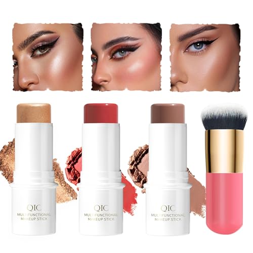 Ballindun Contour Stick, 3 Pcs Highlighter Stick Bronzer Stick Blush ...