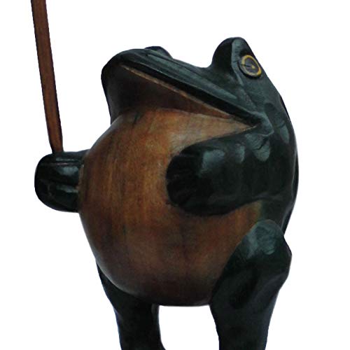 Amazon.co.jp: アジアン雑貨 傘持ちカエルの木彫り KEU-9 [並行輸入品