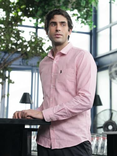 Image of Formal Striped Shirt for Men| Premium Cotton| Full Sleeves| Slim Fit |Breathable Fabric.09