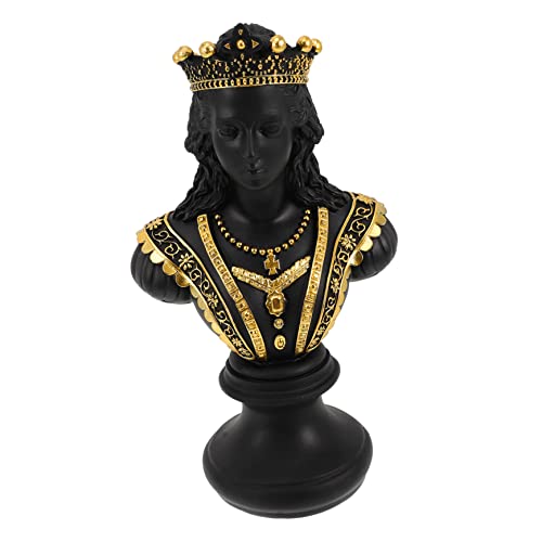 PRETYZOOM Bust Ornament Decor Creative Chess Sculpture Home Living Marble Statues Adults Desktop Figurine Creative Resin Chess Office Chess Sculpture Chess Status for Cabinet Synthetic Resin