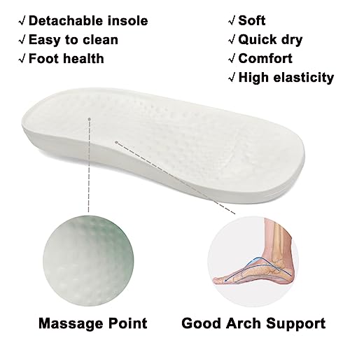 Image of VZQ Women and Men Arch Support Clogs Slip-on Garden Shoes Outdoor Beach Slippers Sandals with Plantar Fasciitis Feet Cushion Insoles