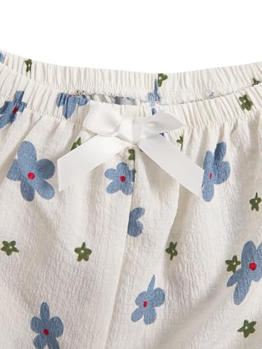 Image of Verdusa Pajamas For Women Set 2 Piece Summer Pajama Sets Cute Pjs Lounge Matching Button Shirt with Shorts
