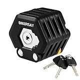 Folding Bike Lock Heavy Duty Anti Theft Bicycle Lock with Key, Harden Steel Collapsible Small Bike Chain Lock for Mountain Bike/Road Bike/BMX/MTB, 78cm Long with Mounting Bracket