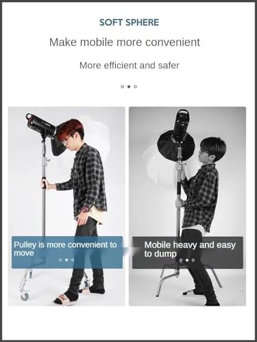 Support de lumière C-Stand en acier inoxydable robuste pour studio photo - 3