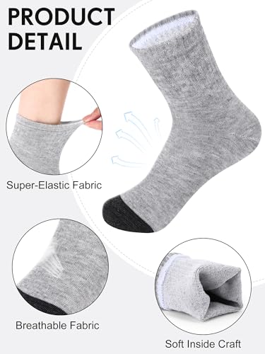 Image of Tarpop 100 Pairs Bulk Mens Socks Moisture Wicking Casual Sports Ankle Socks for Homeless Unisex Adult Men Women