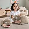 40cm/16inch Moo Deng Plush, Large Hippo Plush, Hippo Stuffed Animal, Ideal Gift for Boys and Girls,Suitable for Fans Christmas Birthday (16 inch) #1