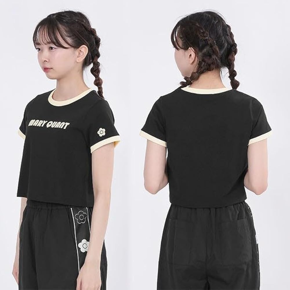 Amazon | [マリークワント] レトロロゴアップリケミニ Tシャツ