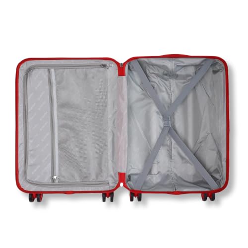 Image of NOVEX Disney Frozen Travelling Kids Trolley Bags For Girls | Spinner Luggage /Suitcase For Kid With 4 Wheel | Red, 18-Inch Roller Case | Polycarbonate Unique Bags, 50 Cm
