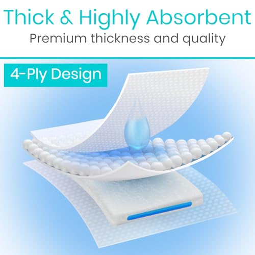Vive 3x3 Sterile Gauze Pads (100pc) - Individually Wrapped 2-Pack Wound Dressing for Cleaning & Cushioning - Non-Adhesive Highly Absorbent Bandages - Soft Sponge Pads, First Aid Kit, Wound Care - Thumbnail 3