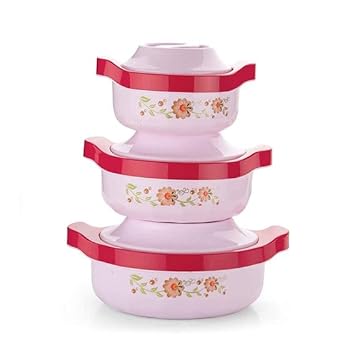 REDSKY ?Chapati Insulated Casserole Hot Pot for Roti/Chapati Hot Box Chapati Box/Casserole Set/chapati Container Casserole with Lid