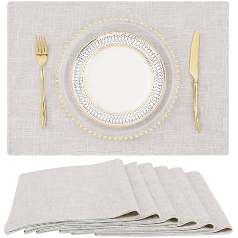 homing Neutral Beige Cloth Placemats Cover