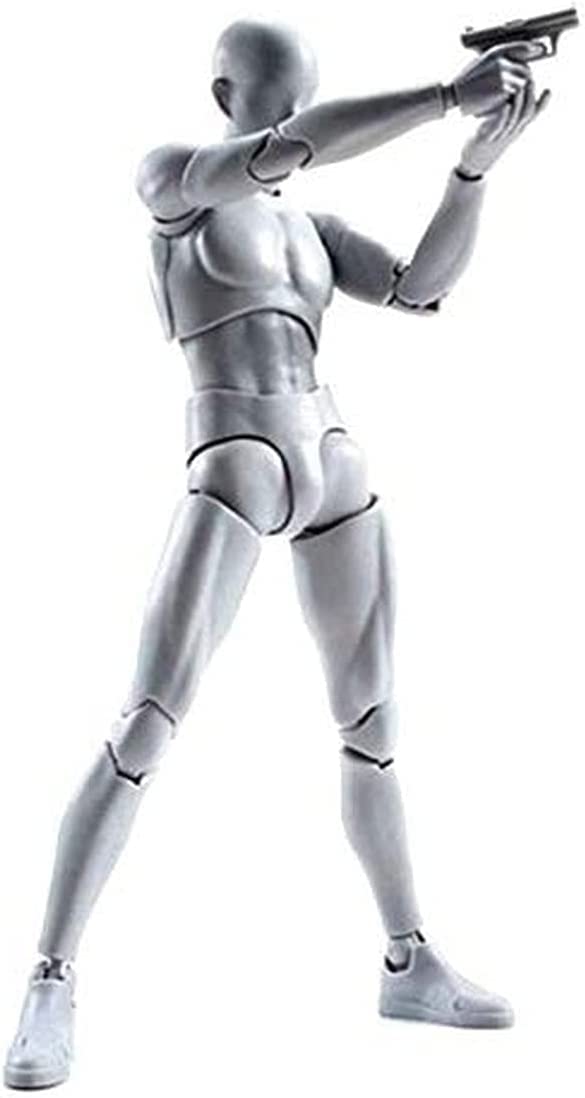 Amazon | 1個 筋肉質体型 デッサン用 モデル人形 ドールタイプ PVC素材