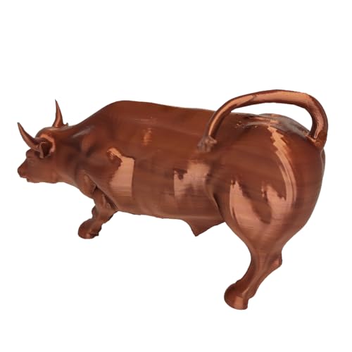 Touro Wall Street Estátua Impressão 3D Cor Bronze Cobre Bolsa de Valores
