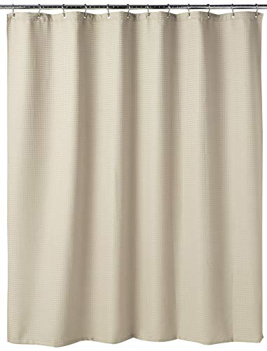 Rideau de douche gaufré beige pour ambiance spa à la maison - 5