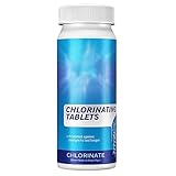 Verwenden Sie 7 Tabletten pro 2.500 Gallonen Wasser pro Woche,um kristallklares Poolwasser zu erhalten.