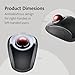 Kensington Orbit Wireless Trackball Mouse with Touch Scroll Ring (K72352US),Black