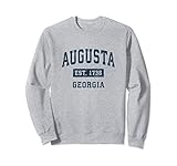 Augusta Georgia GA Vintage Sports Design Navy Print Sweatshirt